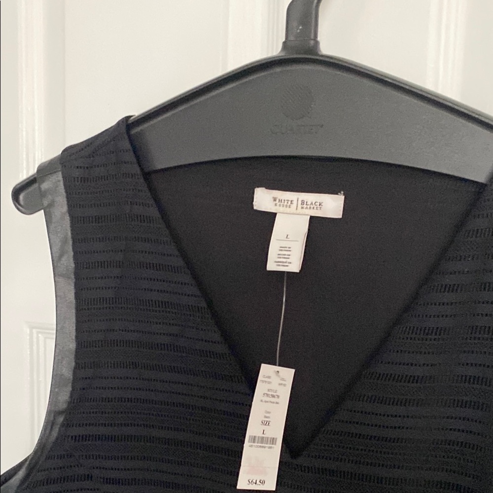 Chic Black Sleeveless Top by White House Black Market